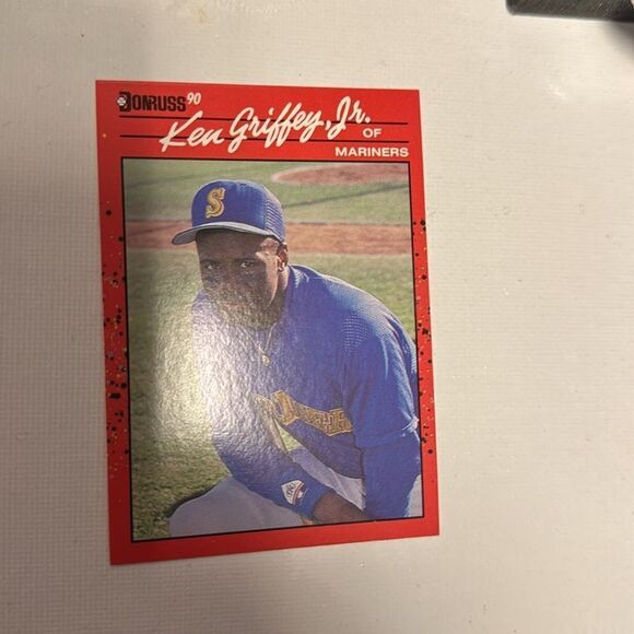 1990 donruss ken griffey jr #365 mint condition error rare - Picture 2 of 6